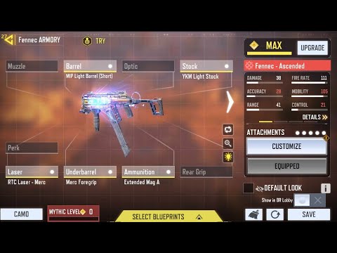 🔥FENNEC IS THE BEST GUN IN CODM - BATTLE ROYAL 🔥