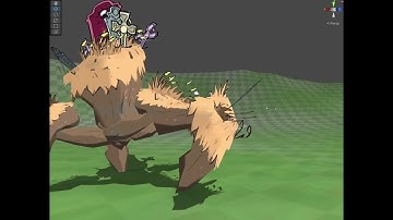 Procedural animation spider test
