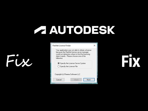 fix Autodesk FLEXnet License Finder error