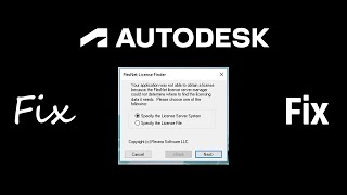 fix Autodesk FLEXnet License Finder error
