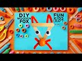 DIY Wooden &amp; Pipe Cleaner Fox | Fun &amp; Easy Kids’ Activity #diy #craft #craftyfun #kids