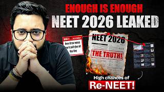 NEET 2026 Paper Leak: Every Aspirant Feels Cheated 🚨