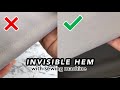 Invisible Hem Tutorial EASY With Sewing Machine Invisible Hem Tutorial EASY With Sewing Machine
