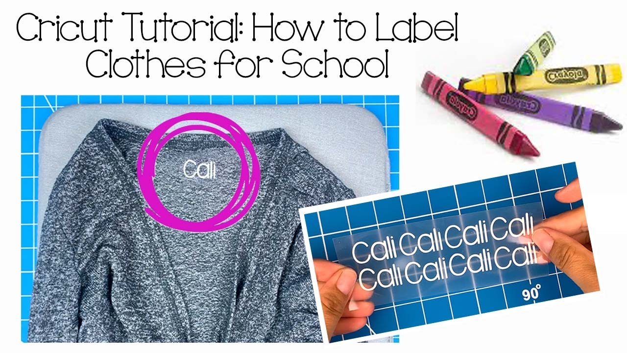 Cricut Tutorial: How to Label Clothes for School! 