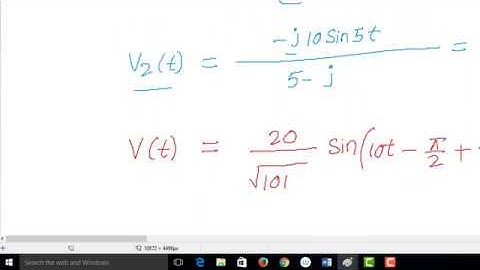 Superposition theorem for AC circuits