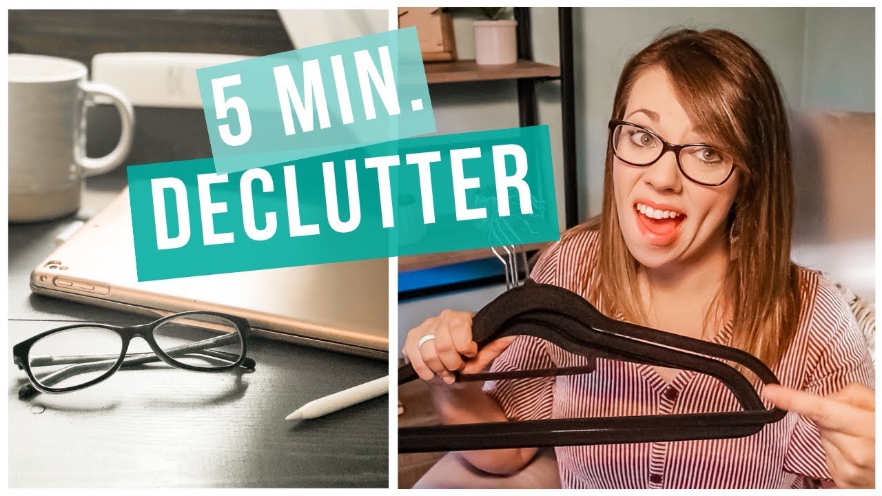 DECLUTTERING YOUR HOME IN 5 MINUTES - YouTube