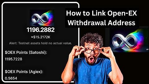How To Link OpenEX (OEX) Withdrawal Address on Satoshi App | OpexEX withdrawal