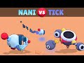 NANI vs TICK | 21 Tests | Best ROBOT Brawler in Brawl Stars!