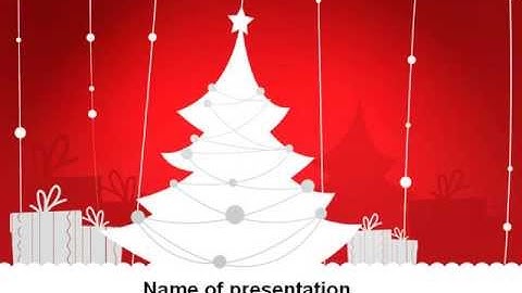 Christmas Tree Theme PowerPoint Template by PoweredTemplate.com