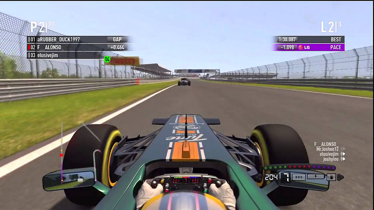 F1 2011 - Alonso drives in a Lotus on 2011 Performance ( NO KERS ) at India !