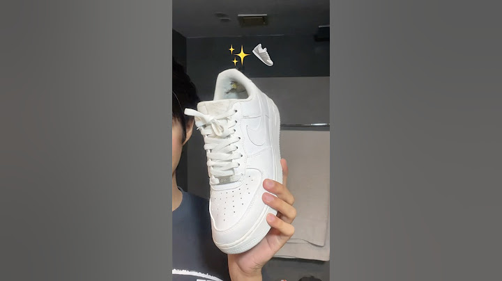Cleaning my nike airforce 1's with before and after 👟✨