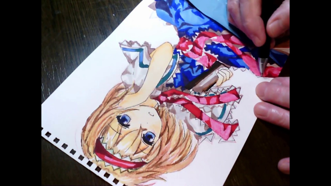 イラスト描いてみた 東方 アリスマーガトロイド Youtube