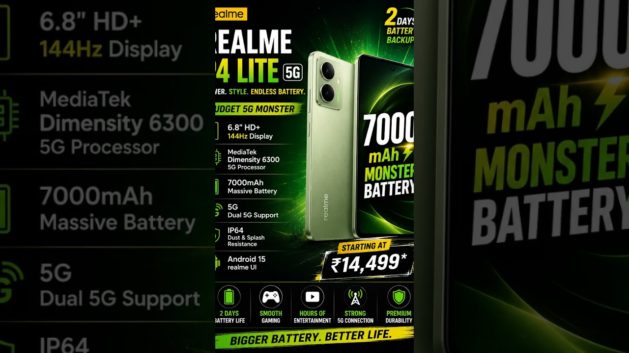 realme p4 lite review || link in discussion || #newphone #smartphone #tech #budgetsmartphone #midran