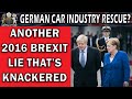 That Brexit Rescue from the German Car Producers is Taking its Time