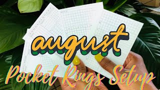 August Pocket Planner Setup: Monthly and Weekly Planner Inserts + Sticker Session
