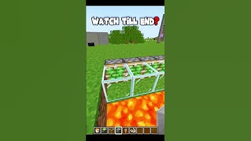 Lava Bridge! in MINECRAFT #shorts #minecraft #gaming