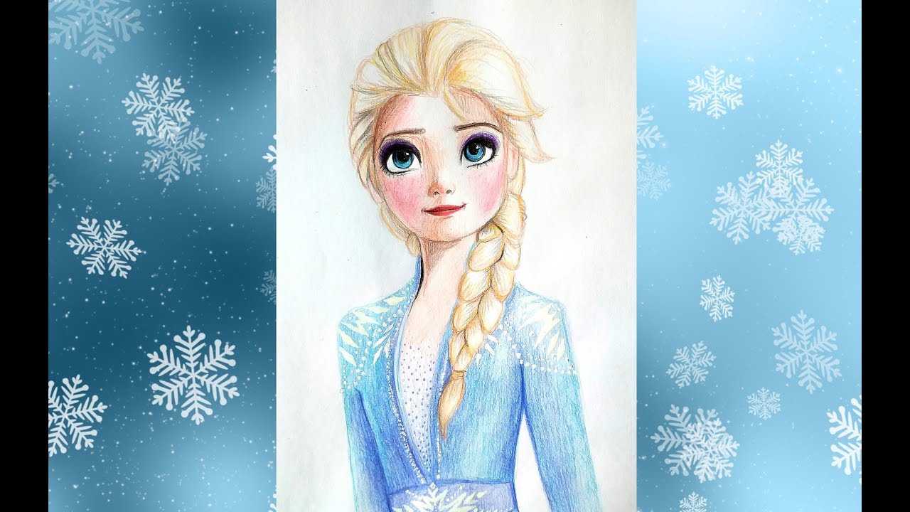 Рисунки эльзы и анны из холодного сердца