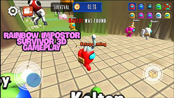 Rainbow impostor survivor 3d gameplay walkthrough game review