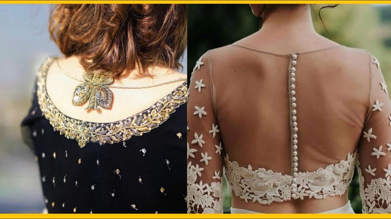 Stylish back neck design for kurti cutting and stitching Blouse cutting and stitching in tamil pdf 2016 Stylish back neck design for kurti cutting and stitching Blouse designs back side for pattu sarees women