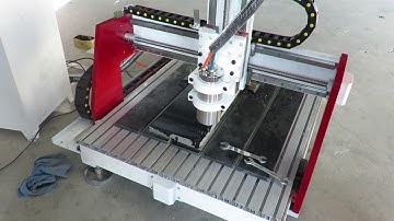 LINKCNC LXG0609 cnc router engraving on marble red machine