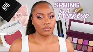 GRWM SPRING MAKEUP LOOK + TESTING NEW MAKEUP FENTY ABH GIVENCHY + MORE  2024