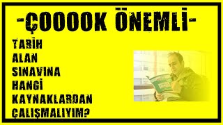 ÇOOOK ÖNEMLİ -Tarih Alan Sınavına Hangi Kaynaklardan Çalışmalıyım- //kpss tarih 2021//