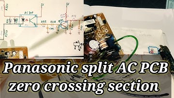 Panasonic split AC PCB zero crossing section