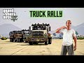 GTA V | Trevor Create Giant Caterpillar Of Tow Trucks | Truck Rally