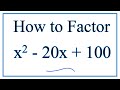 Factoring Quadratic Equations