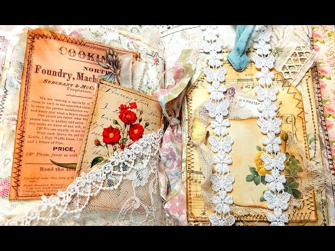 junkjournal　ジャンクジャーナル　雑記帳　antique　fille アンティーク ジャンクジャーナル②/Antique Junk journal
