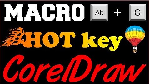 Corel Draw Tips & Tricks Macro Alt C MARCO and how to install
