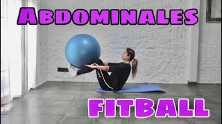 Abdominales con pelota de FITBALL