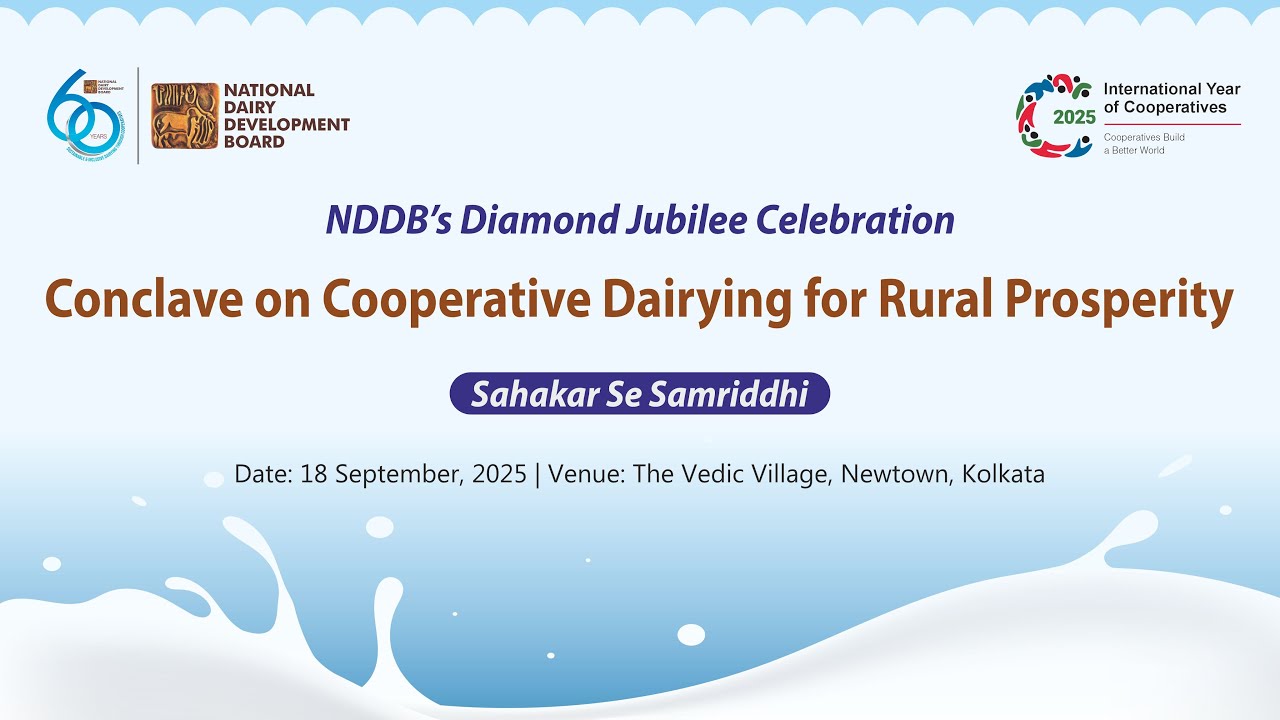 NDDB's Diamond Jubilee Celebration | Conclave on Cooperative Dairying ...