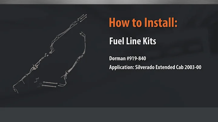 Stainless steel fuel line kit, GM trucks (gasoline)