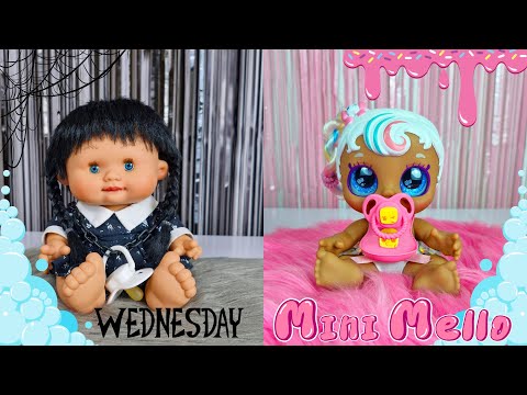 Мультики про ляльок для дітей українською Купаємо Венздей і Міні Мелло