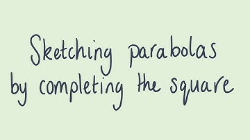 Sketching parabolas by completing the square | Year 10 Parabolas