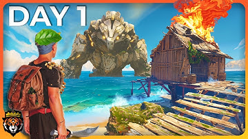 DAY 1 First Look at this AMAZING Island Survival Game...