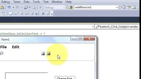 C# Tutorial 77  How to Use FontDialog in C# to change Font Size ,Color,Type