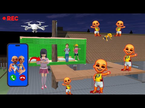 Dron Yuta Mio Melihat Anomali Pasukan Botak Di Rumah Nya Yuta Panik Sakura School Simulator