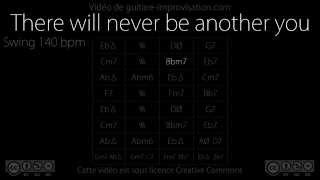 Video thumbnail of "There Will Never Be Another You (140 bpm) : Backing Track"