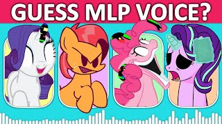 FNF Guess Character by Their Voice | MLP Guess the Pony | Pinkie Pie, Fluttershy, Rarity, Twilight