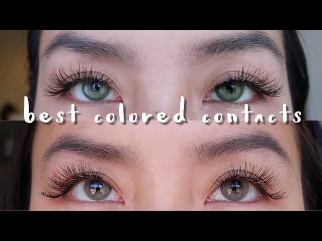 best colored contacts for