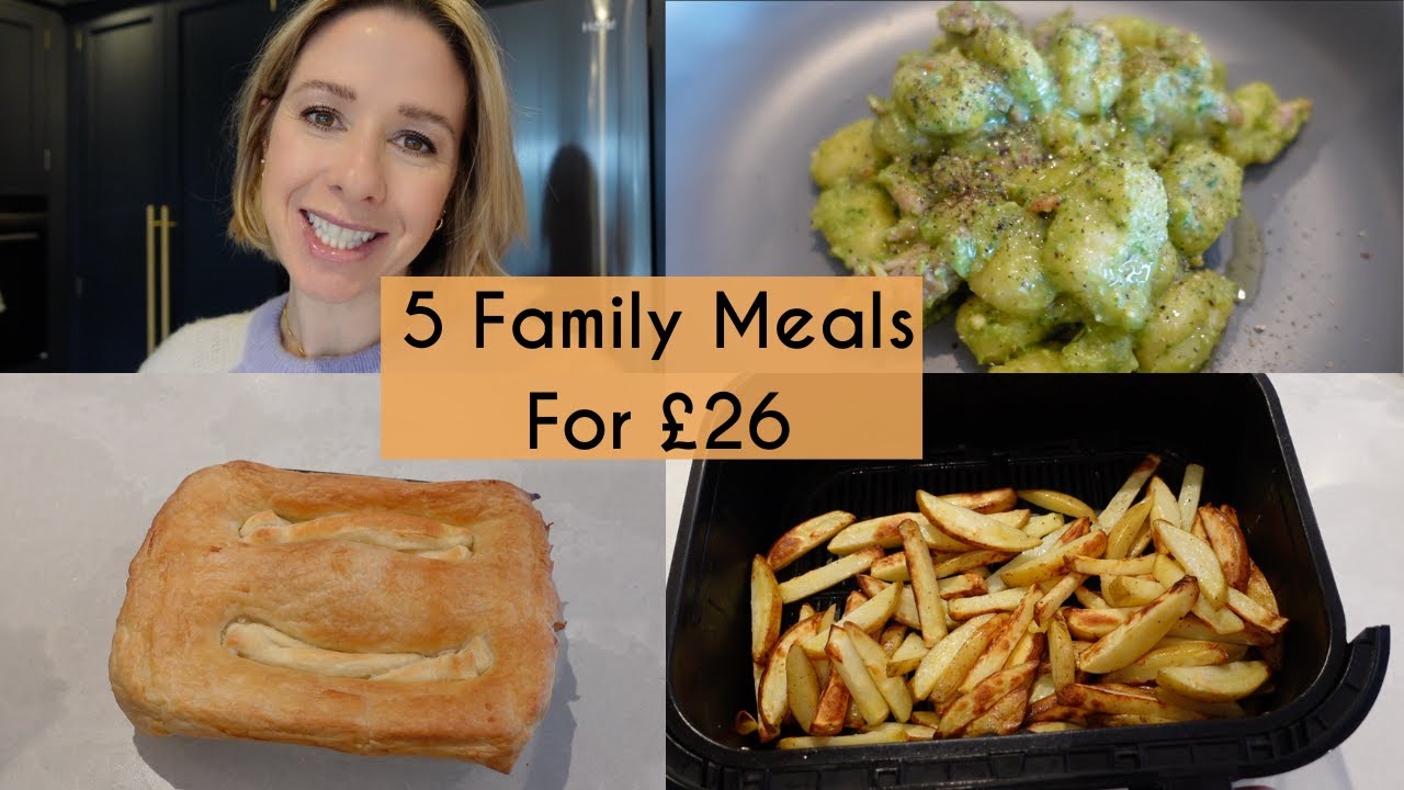 5 СЕМЕЙНЫХ ОБЕДОВ ЗА 26 ФУНТОВ СТЕРЛИНГОВ | БЮДЖЕТНЫЕ ОБЕДЫ