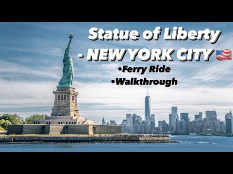 STATUE of LIBERTY - New York City - Ferry Ride • Walkthrough | August 2023