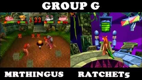 IAS5 Round 1, Group G - MrThingus vs Ratchet5 - Crash Bash [2/2]