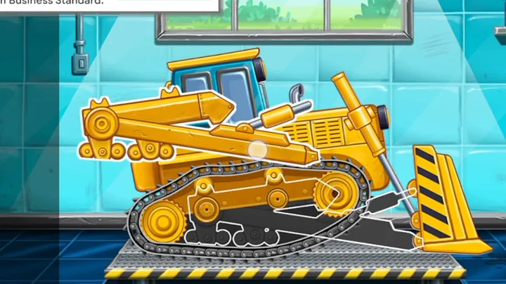 Construction Vehicles Song for Kids 🚛 Excavator, Bulldozer & Other Trucks for children - HeyKids