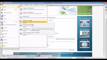 Solid Edge ST7- (tutorial-1  startup window)