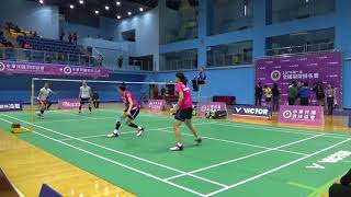 20180109第一次排名賽甲WD洪詩涵+姜凱心(台電)vs林盈君+白馭珀(合庫)1-3