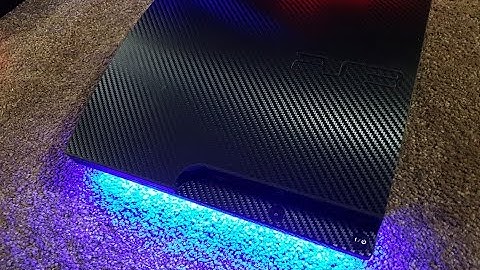 Black Carbon Weave Blue LED JB PS3