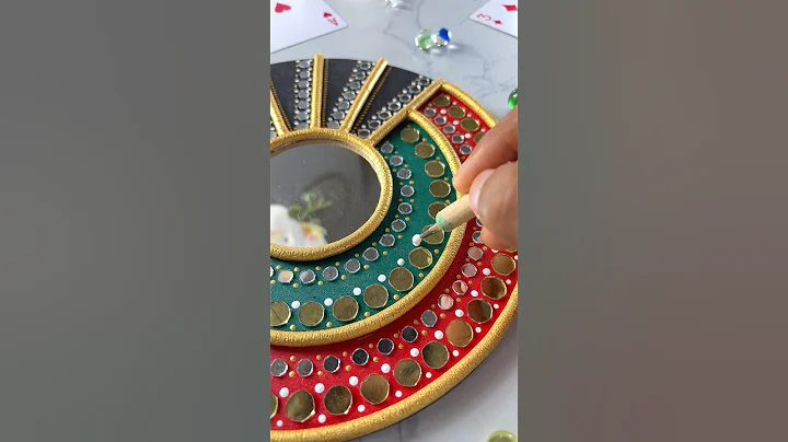 Lippan Art || Wall Hanging Craft Ideas || Easy and Simple Craft #diy #art #shorts #trending